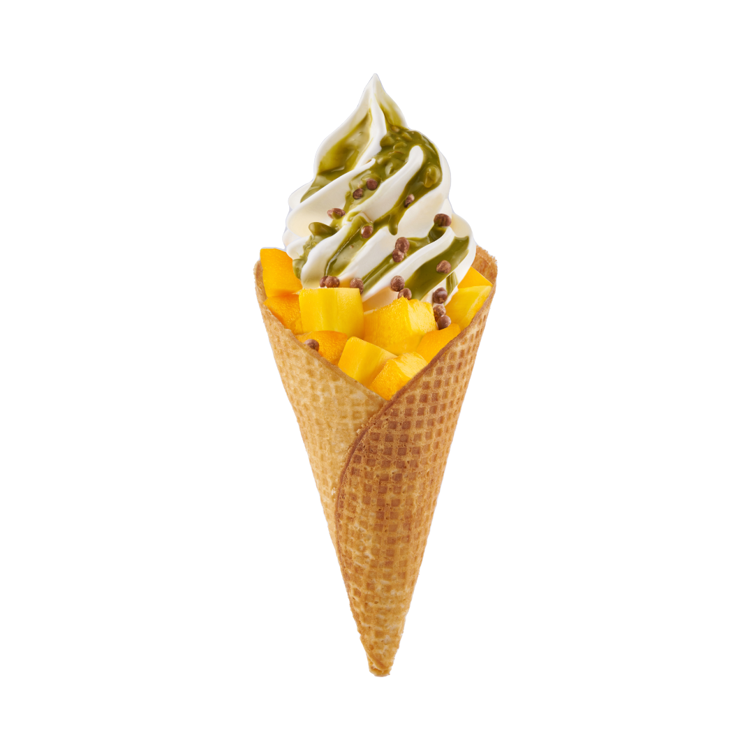 HAP&PI Frozen Yogurt Cone with 2 Toppings