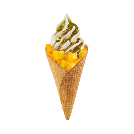 HAP&PI Frozen Yogurt Cone with 2 Toppings